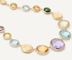 Necklaces-Marco Bicego 18K Yellow Gold Graduated Gemstone Collar Yellowgold