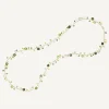 Necklaces-Marco Bicego 18K Yellow Gold Green Tourmaline Long Necklace Yellowgold