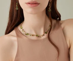 Necklaces-Marco Bicego 18K Yellow Gold Green Tourmaline Single-Strand Necklace Yellowgold