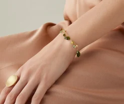 Bracelets-Marco Bicego 18K Yellow Gold Green Tourmaline Single-Strand Bracelet Yellowgold