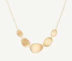 Necklaces-Marco Bicego 18K Yellow Gold "Halfie" Petal Necklace Yellowgold