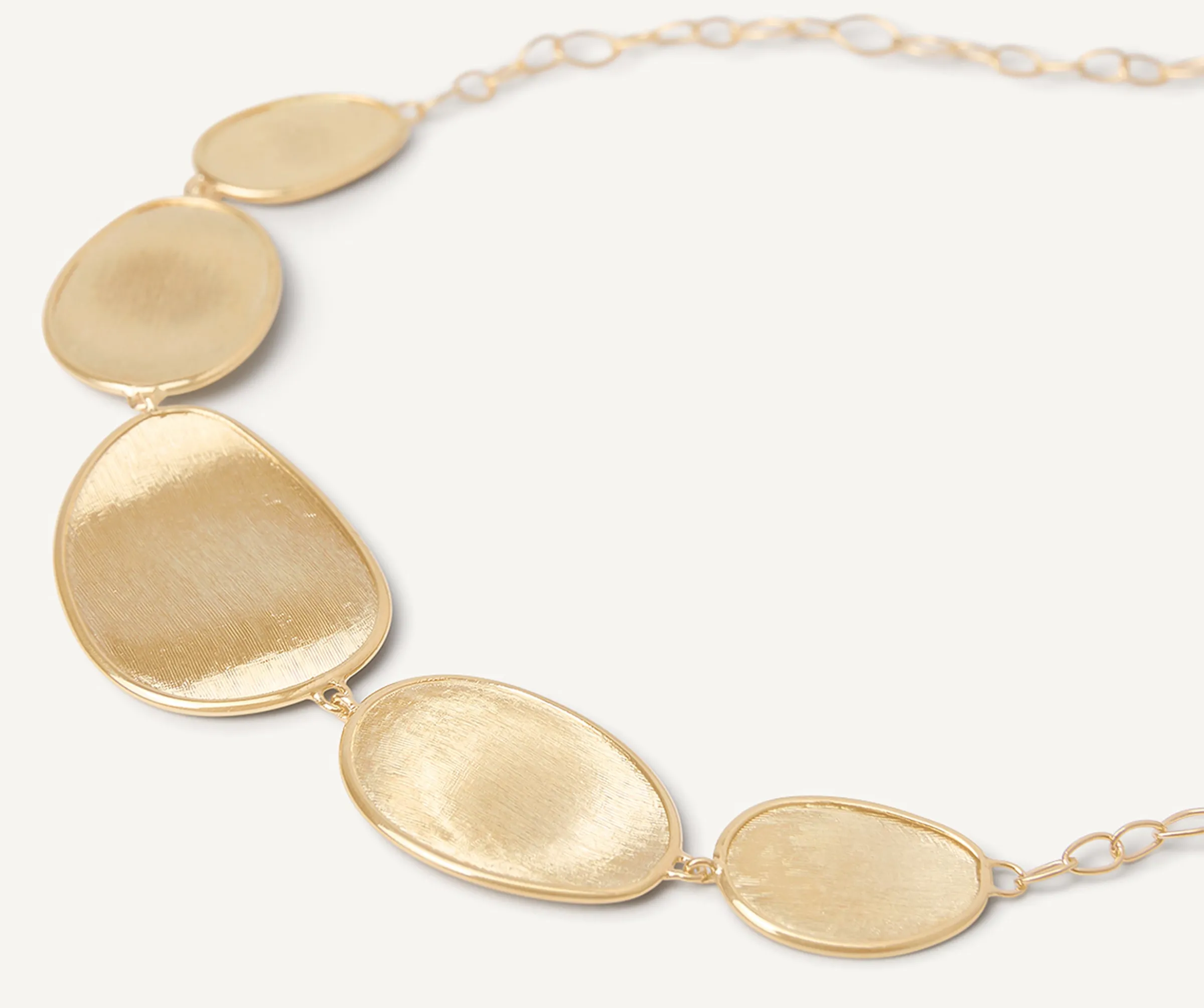 Necklaces-Marco Bicego 18K Yellow Gold "Halfie" Petal Necklace Yellowgold