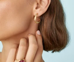 Earrings-Marco Bicego 18K Yellow Gold Hoop Earrings Yellowgold