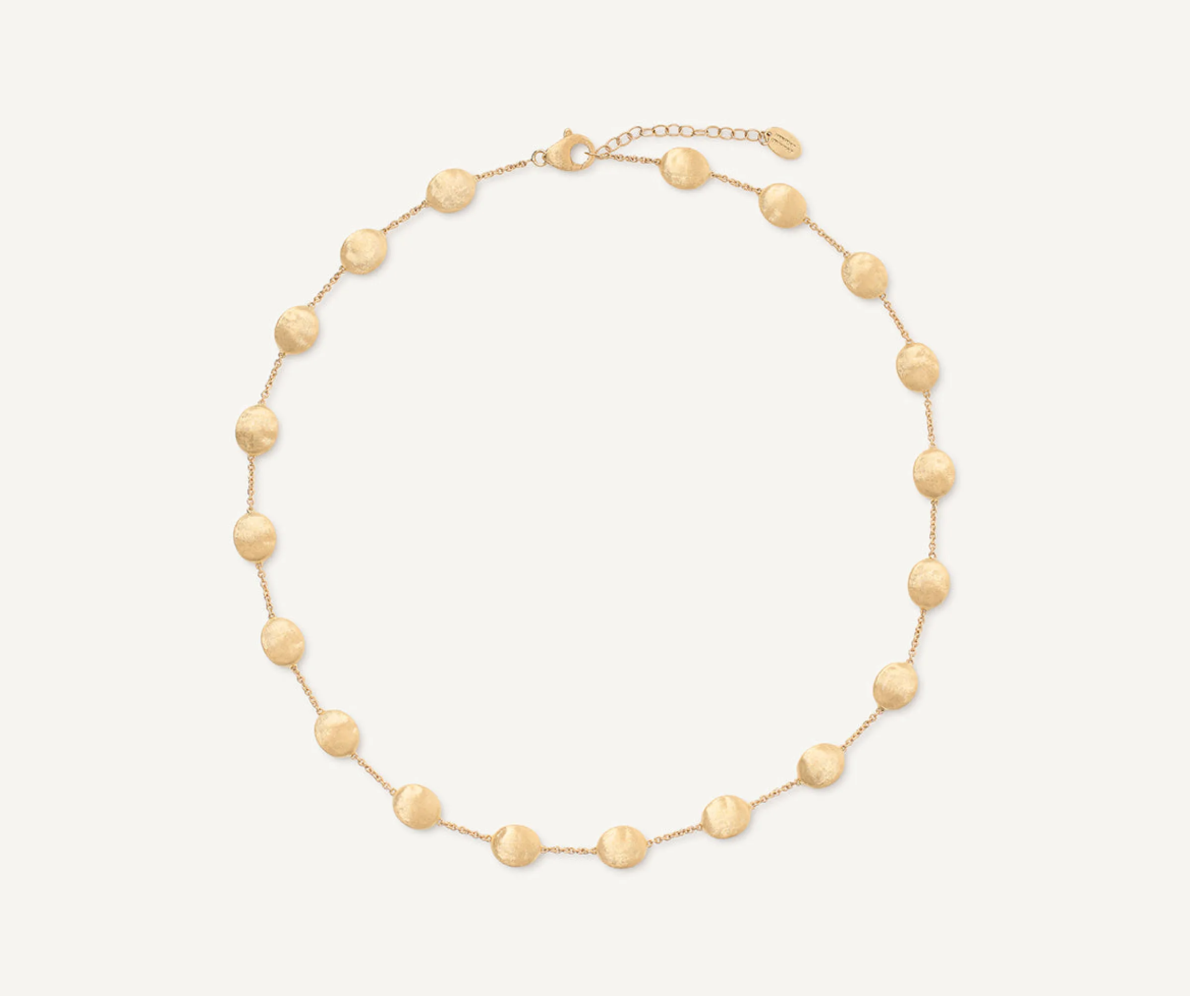 Necklaces-Marco Bicego 18K Yellow Gold Large Bean Adjustable Necklace Yellowgold