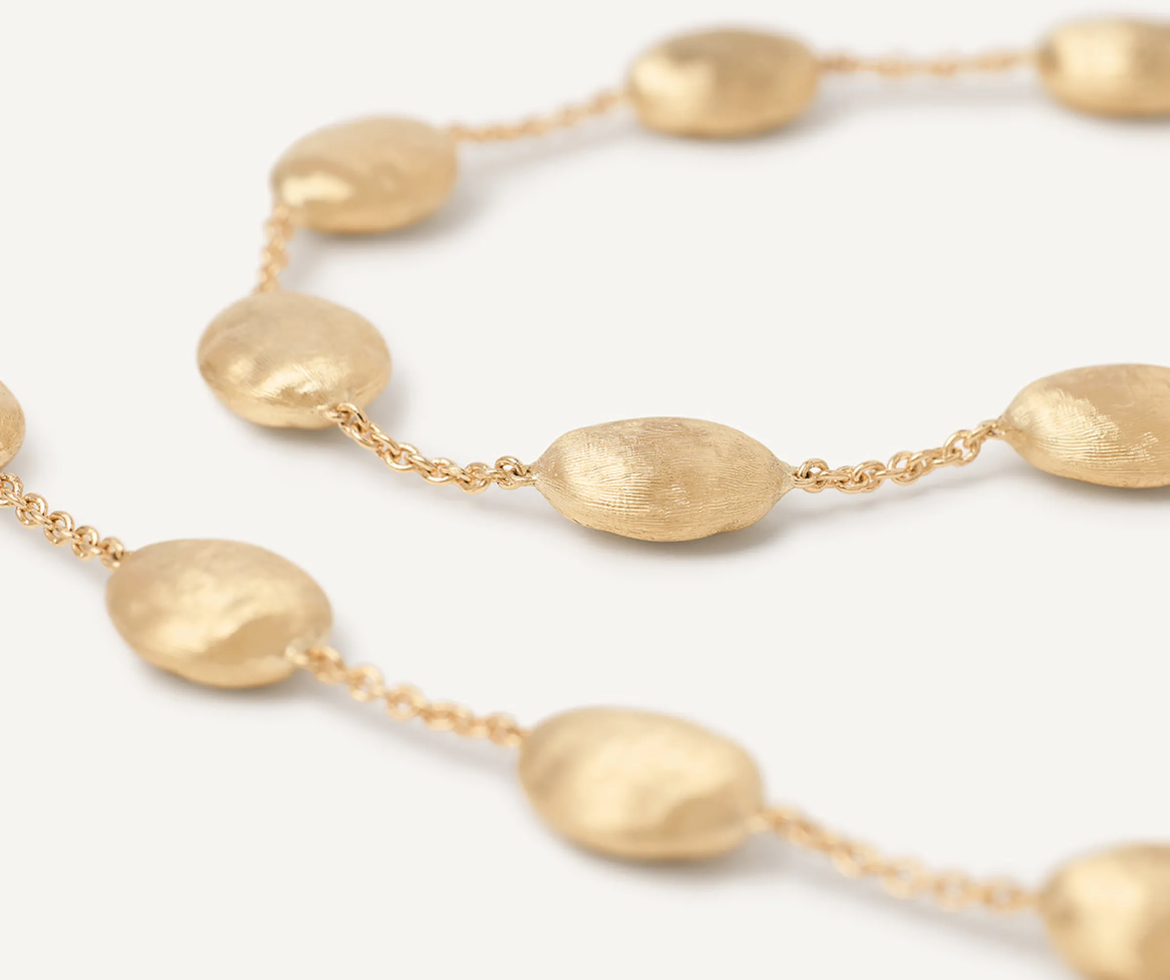 Necklaces-Marco Bicego 18K Yellow Gold Large Bean Adjustable Necklace Yellowgold