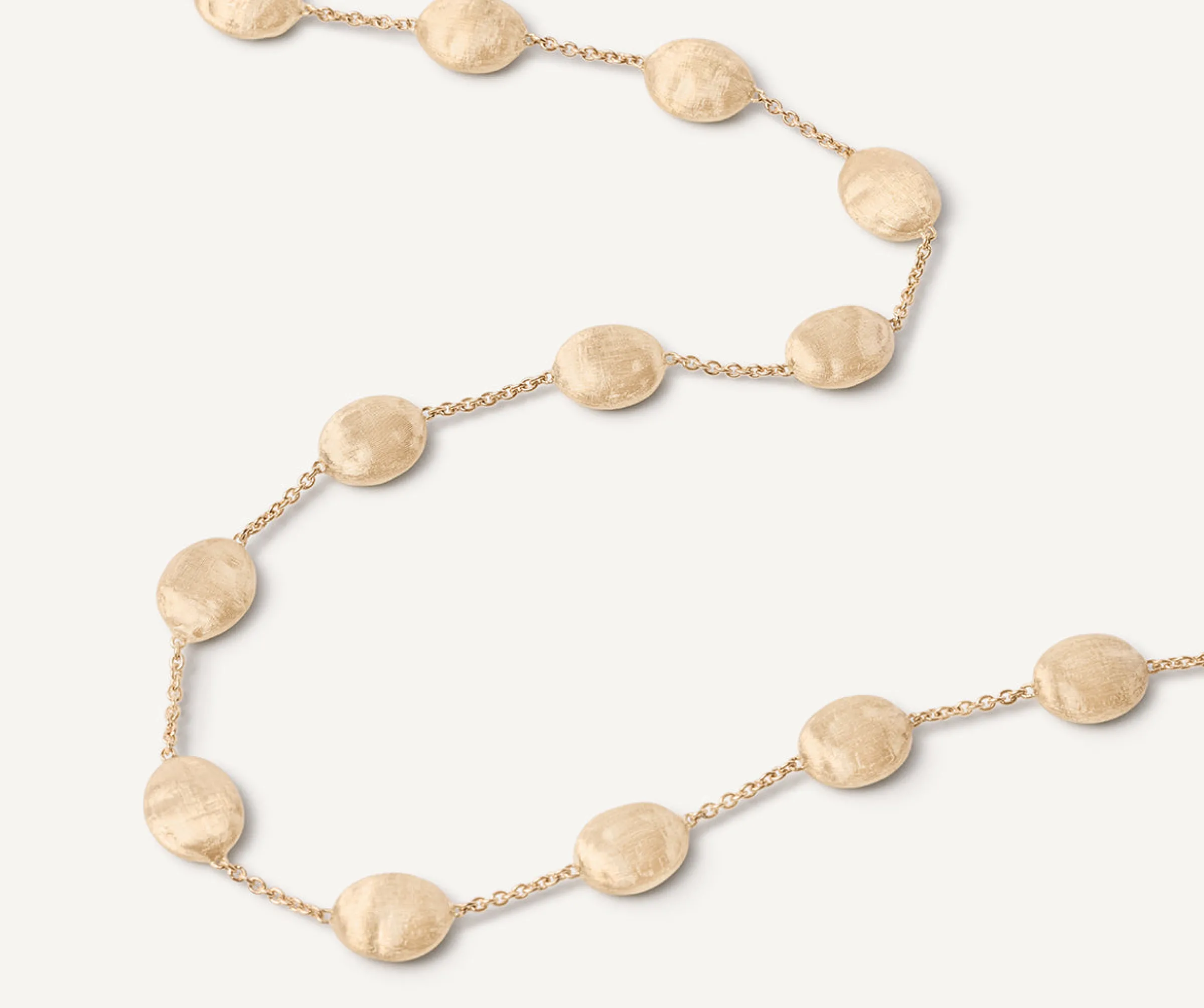 Necklaces-Marco Bicego 18K Yellow Gold Large Bean Adjustable Necklace Yellowgold