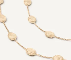Necklaces-Marco Bicego 18K Yellow Gold Large Bean Long Necklace Yellowgold