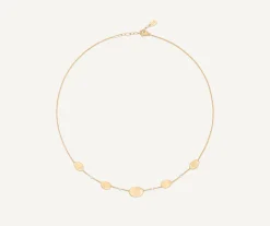 Necklaces-Marco Bicego 18K Yellow Gold Lightweight Necklace with Diamonds Yellowgold