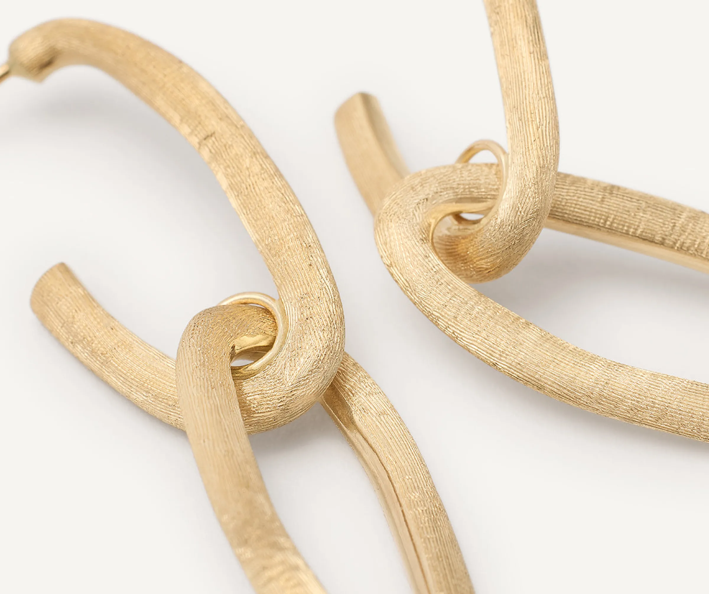 Earrings-Marco Bicego 18K Yellow Gold Link Drop Earrings Yellowgold