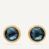 Earrings-Marco Bicego 18K Yellow Gold London Blue Topaz Stud Earrings YellowGold