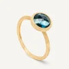 Rings-Marco Bicego 18K Yellow Gold London Blue Topaz Stackable Ring YellowGold