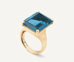 Rings-Marco Bicego 18K Yellow Gold London Blue Topaz Cocktail Ring Yellowgold