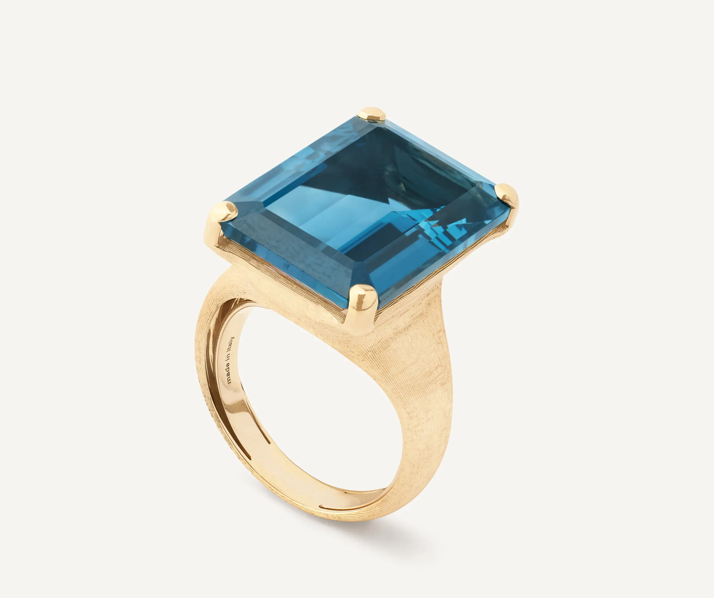 Rings-Marco Bicego 18K Yellow Gold London Blue Topaz Cocktail Ring Yellowgold