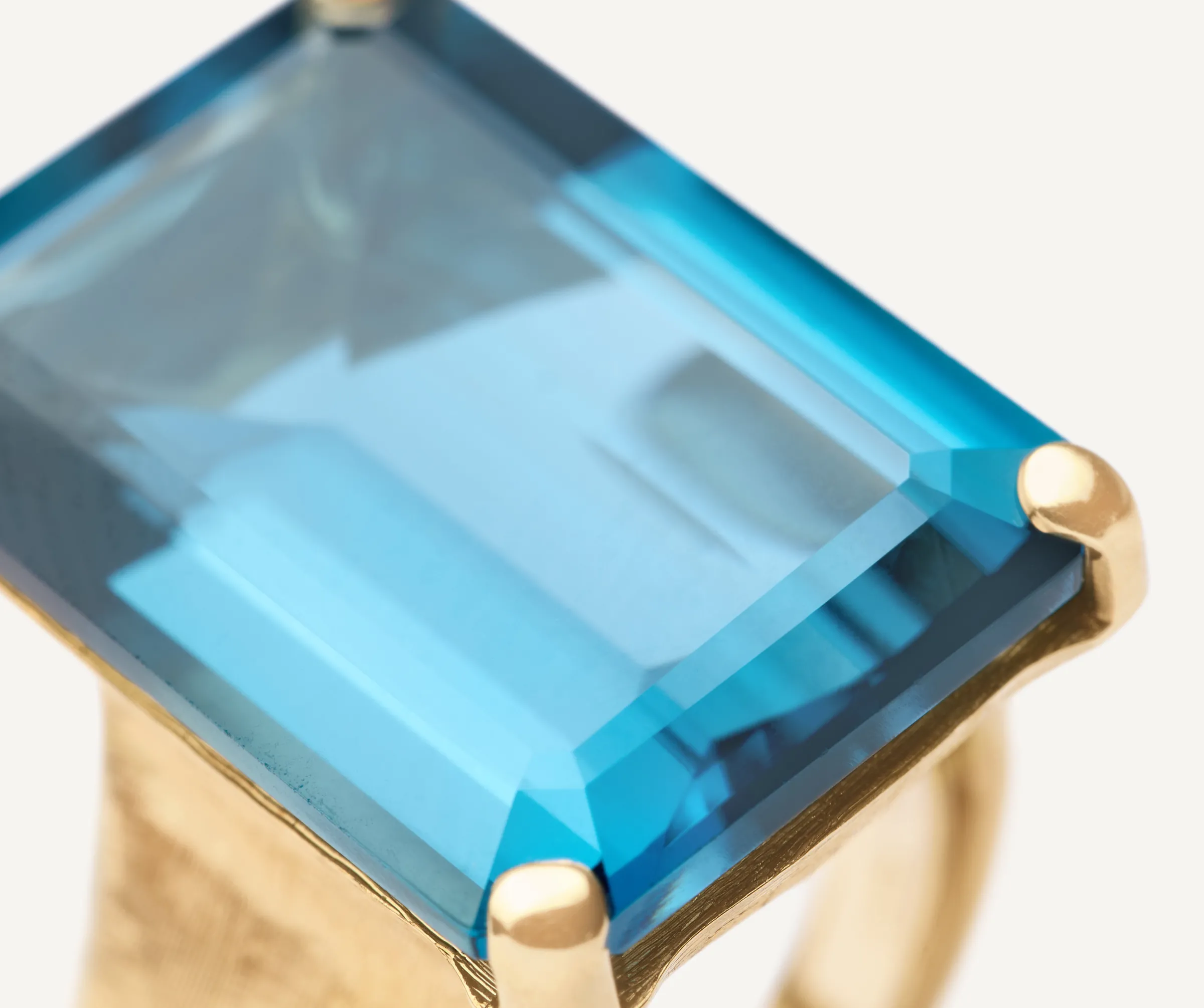 Rings-Marco Bicego 18K Yellow Gold London Blue Topaz Cocktail Ring Yellowgold