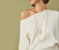 Necklaces-Marco Bicego 18K Yellow Gold Long Link Necklace Yellowgold