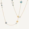 Necklaces-Marco Bicego 18K Yellow Gold Long Mixed Topaz Necklace Yellowgold