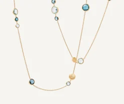Necklaces-Marco Bicego 18K Yellow Gold Long Mixed Topaz Necklace Yellowgold