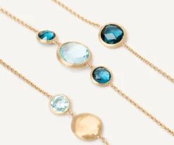 Necklaces-Marco Bicego 18K Yellow Gold Long Mixed Topaz Necklace Yellowgold