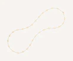Necklaces-Marco Bicego 18K Yellow Gold Long Necklace with Diamonds Yellowgold