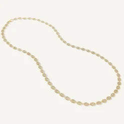 Necklaces-Marco Bicego 18K Yellow Gold Long Pavé Diamond Necklace Yellowgold