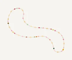 Necklaces-Marco Bicego 18K Yellow Gold Long Tourmaline Necklace Yellowgold
