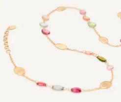 Necklaces-Marco Bicego 18K Yellow Gold Long Tourmaline Necklace Yellowgold