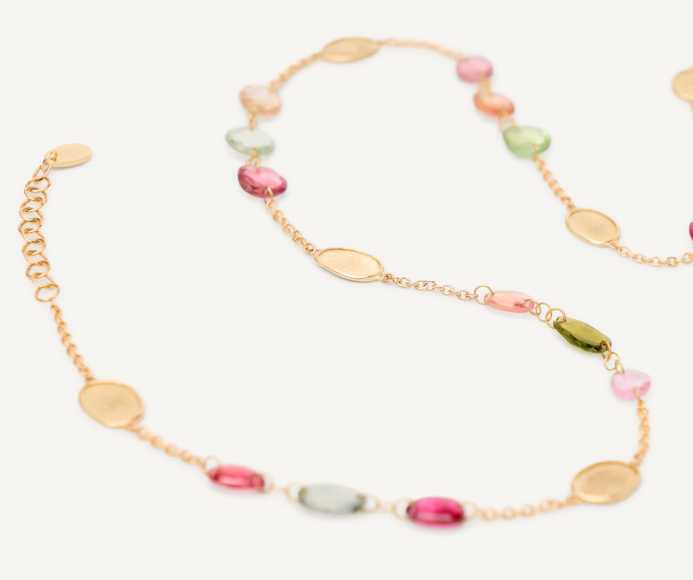 Necklaces-Marco Bicego 18K Yellow Gold Long Tourmaline Necklace Yellowgold
