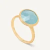 Rings-Marco Bicego 18K Yellow Gold Medium Aquamarine Ring YellowGold