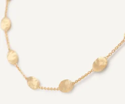 Necklaces-Marco Bicego 18K Yellow Gold Medium Bean Adjustable Necklace Yellowgold