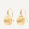 Earrings-Marco Bicego 18K Yellow Gold Medium Drop Earrings With Diamonds Yellowgold