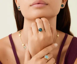 Rings-Marco Bicego 18K Yellow Gold Medium Gemstone Ring Yellowgold