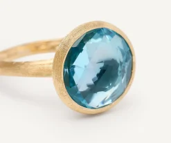 Rings-Marco Bicego 18K Yellow Gold Medium Gemstone Ring Yellowgold