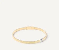 Bracelets-Marco Bicego 18K Yellow Gold Medium Stackable Bracelet With Diamonds Yellowgold