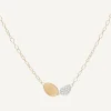 Pendants | Necklaces-Marco Bicego 18K Yellow Gold Mini-Petal u0026 Diamond Pendant Necklace Yellowgold