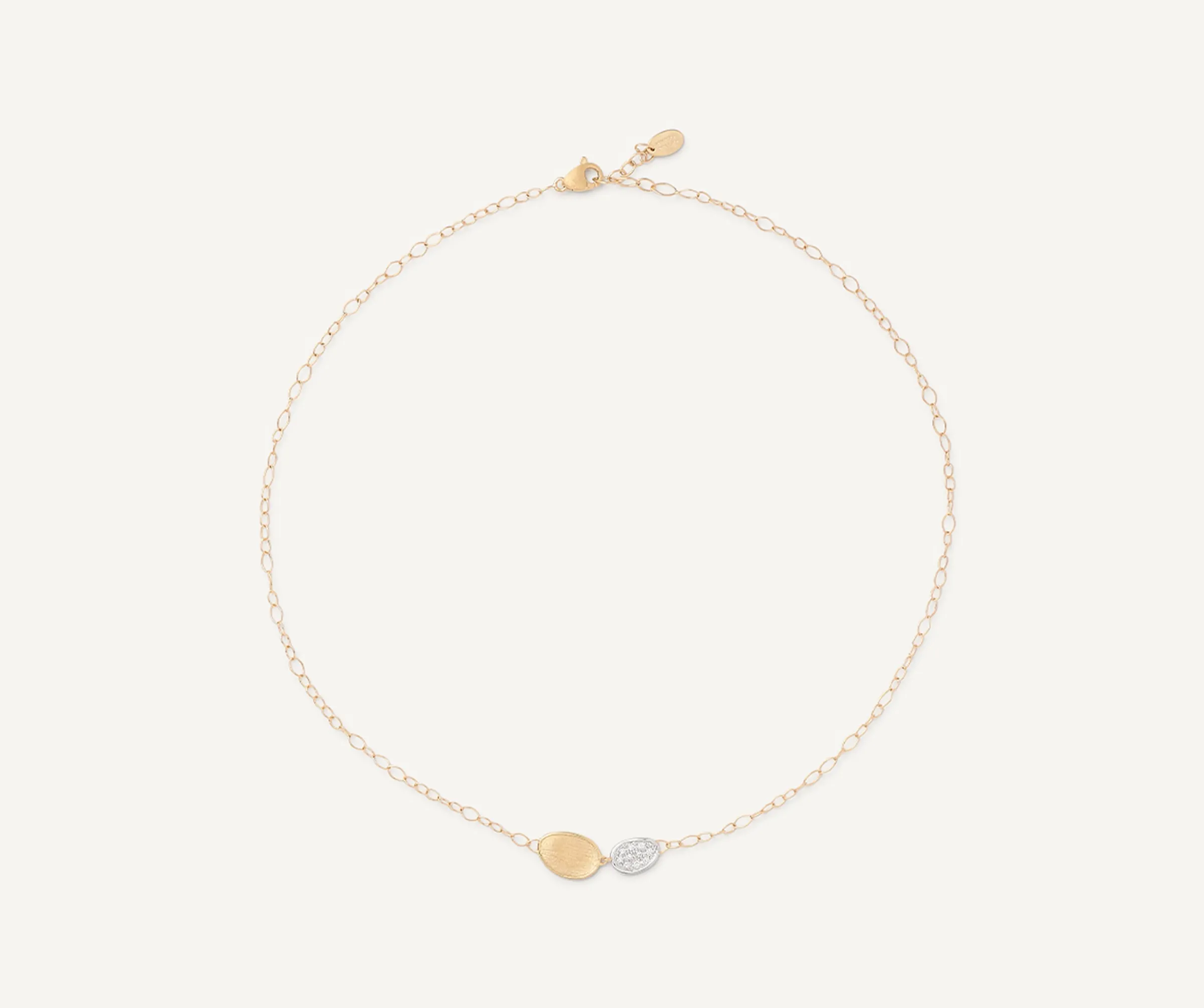 Pendants | Necklaces-Marco Bicego 18K Yellow Gold Mini-Petal u0026 Diamond Pendant Necklace Yellowgold