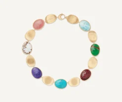Necklaces-Marco Bicego 18K Yellow Gold Mixed Gemstone Collar Yellowgold