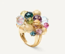 Rings-Marco Bicego 18K Yellow Gold Mixed Gemstone Large Cocktail Ring Yellowgold