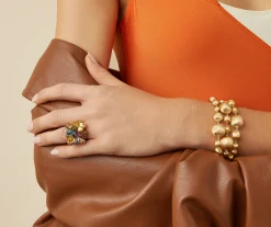 Rings-Marco Bicego 18K Yellow Gold Mixed Gemstone Large Cocktail Ring Yellowgold