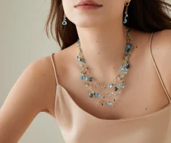 Necklaces-Marco Bicego 18K Yellow Gold Mixed Topaz Three-Strand Necklace Yellowgold