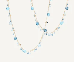 Necklaces-Marco Bicego 18K Yellow Gold Mixed Topaz Long Necklace Yellowgold