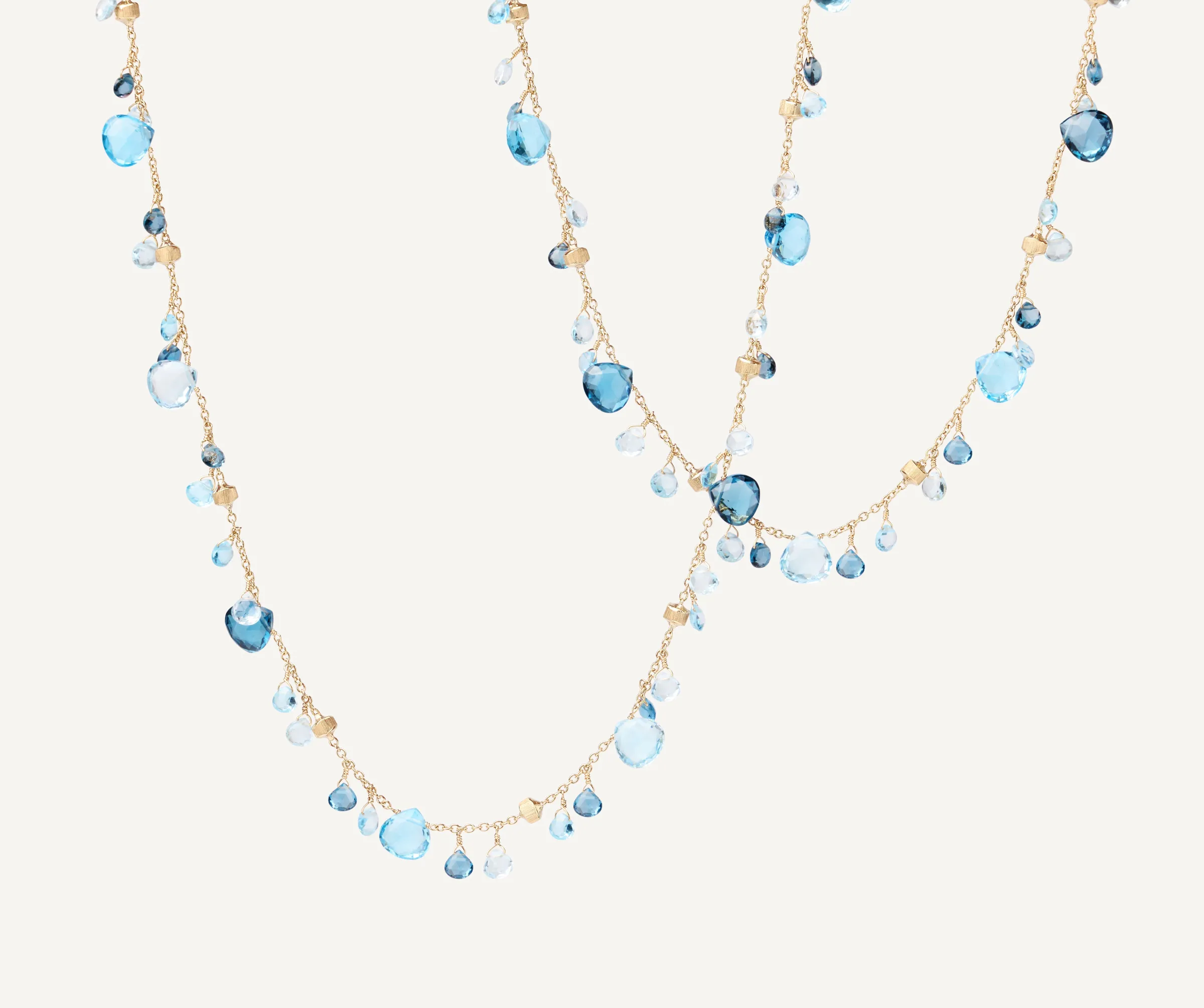 Necklaces-Marco Bicego 18K Yellow Gold Mixed Topaz Long Necklace Yellowgold