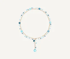 Necklaces-Marco Bicego 18K Yellow Gold Mixed Topaz Lariat Necklace Yellowgold