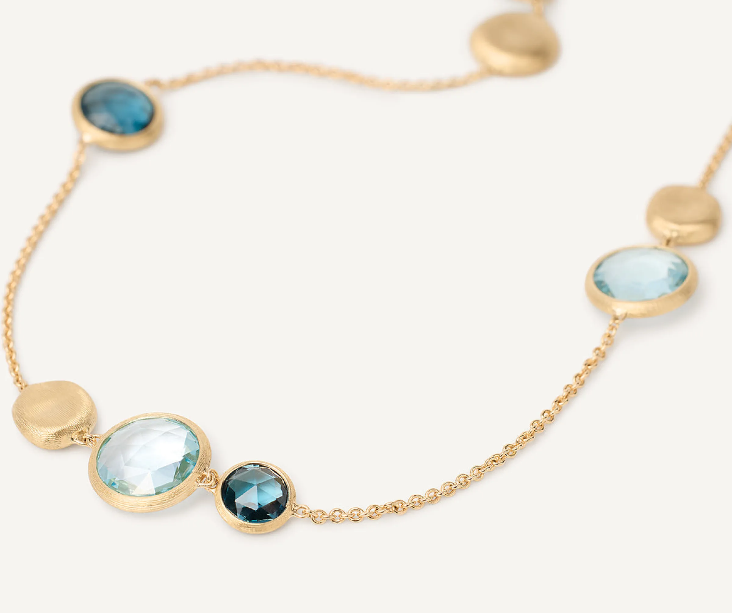 Necklaces-Marco Bicego 18K Yellow Gold Mixed Topaz Necklace Yellowgold