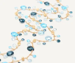 Necklaces-Marco Bicego 18K Yellow Gold Mixed Topaz Long Necklace Yellowgold