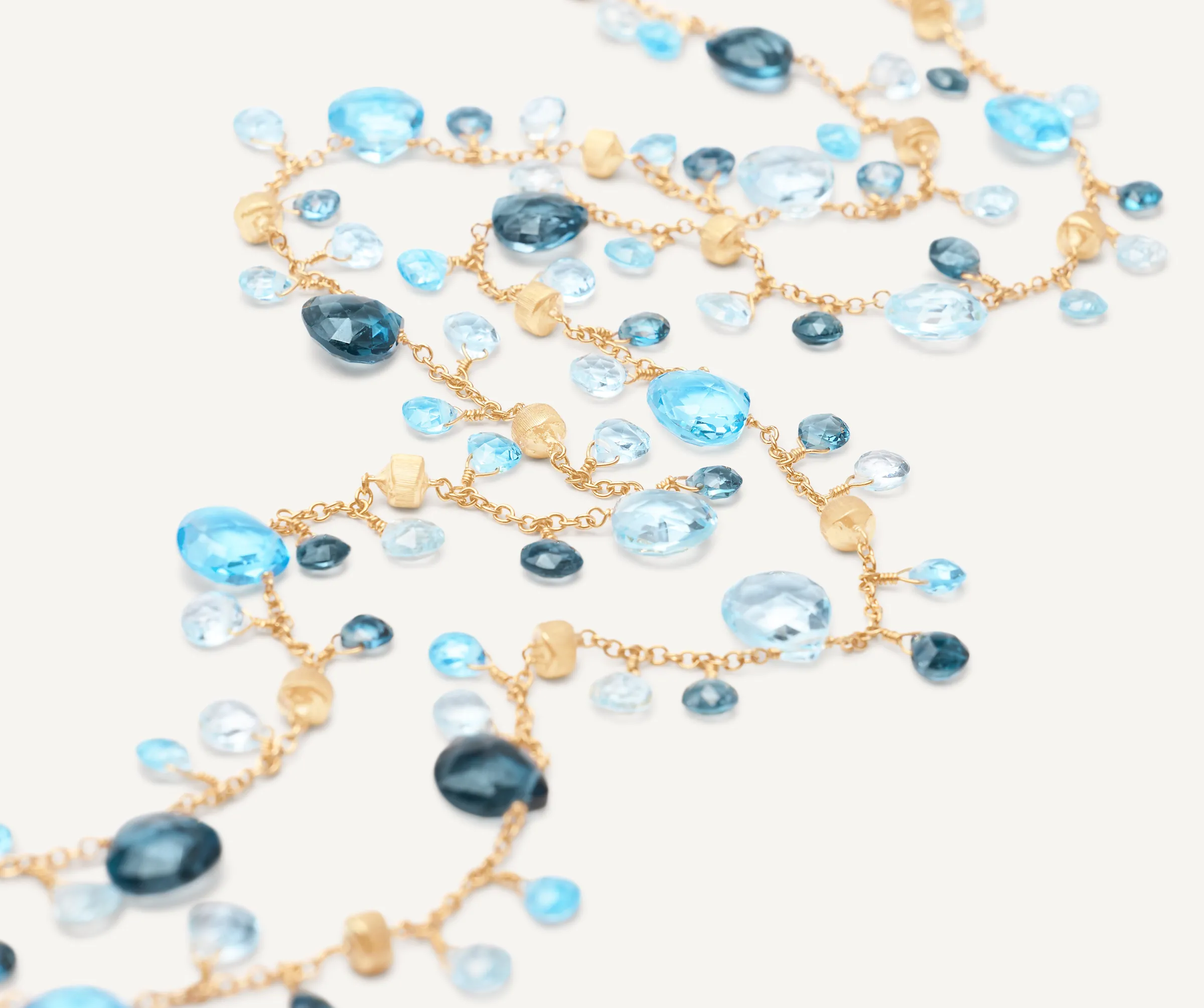 Necklaces-Marco Bicego 18K Yellow Gold Mixed Topaz Long Necklace Yellowgold