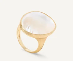 Rings-Marco Bicego 18K Yellow Gold Mother of Pearl Ring Yellowgold