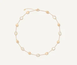 Necklaces-Marco Bicego 18K Yellow Gold Mother of Pearl u0026 Gold Necklace Yellowgold