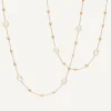 Necklaces-Marco Bicego 18K Yellow Gold Mother of Pearl u0026 Gold Long Necklace Yellowgold