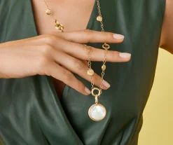 Pendants-Marco Bicego 18K Yellow Gold Mother of Pearl Pendant, Large Yellowgold