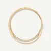 Necklaces-Marco Bicego 18K Yellow Gold Multi-strand Necklace With Diamond Pavé Bands Yellowgold